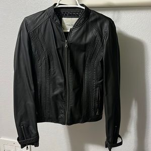 Black Faux Leather Jacket